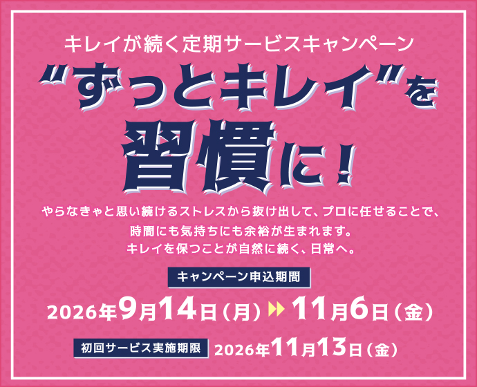 キレイが続く定期サービスキャンペーン　リンクなし