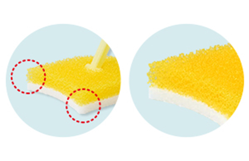 おそうじしやすく、お取り替え可能なスポンジ
