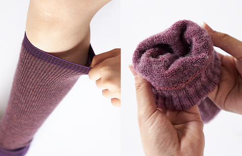 おやすみ時や日中も、足元を温めて冷えしらず。