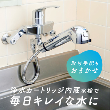 水栓一体型浄水器（壁付けタイプ）
