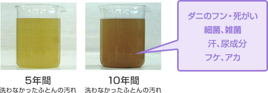 ふとんの汚れには丸ごと水洗いが効果的！