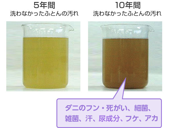 ふとんの汚れには丸ごと水洗いが効果的！