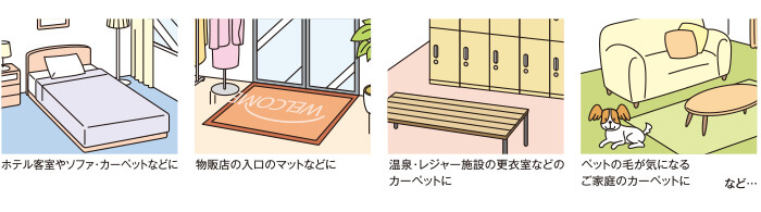 多数の方がご利用される施設など、常に衛生面に気をつけている所におすすめ！