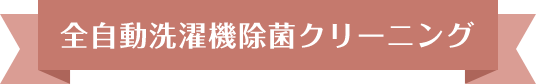 全自動洗濯機除菌クリーニング