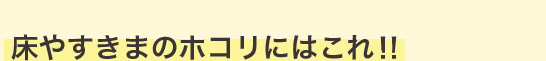 床やすきまのホコリにはこれ！！