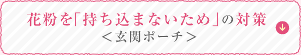 花粉を「持ち込まないため」の対策 ＜玄関ポーチ＞