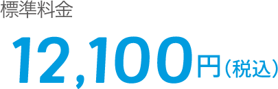 標準料金12,100円（税込）