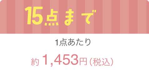 15点まで1点当たり約1,453円（税込）