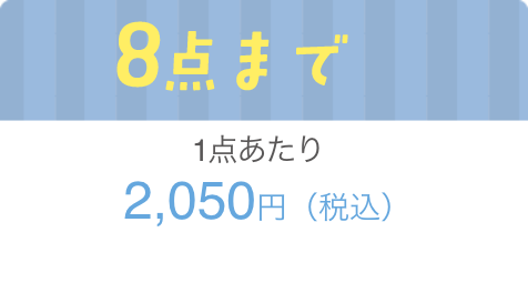 8点まで1点当たり2,050円（税込）