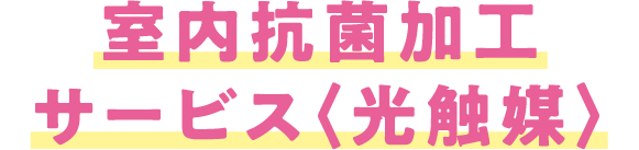 抗菌加工サービス（光触媒）