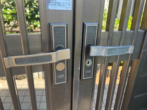 門扉の鍵・取っ手の交換の施工事例