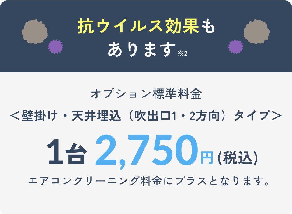 抗菌・防カビ効果が持続抗ウイルス効果もあります