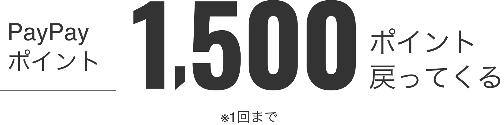 1500ポイントプレゼント
