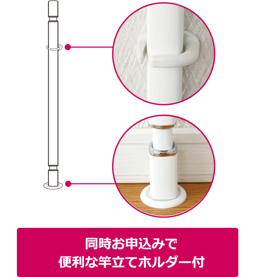 竿立てフォルダーの説明