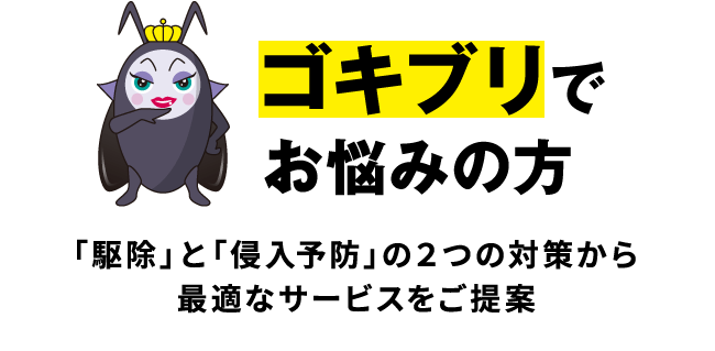 ゴキブリでお悩みの方